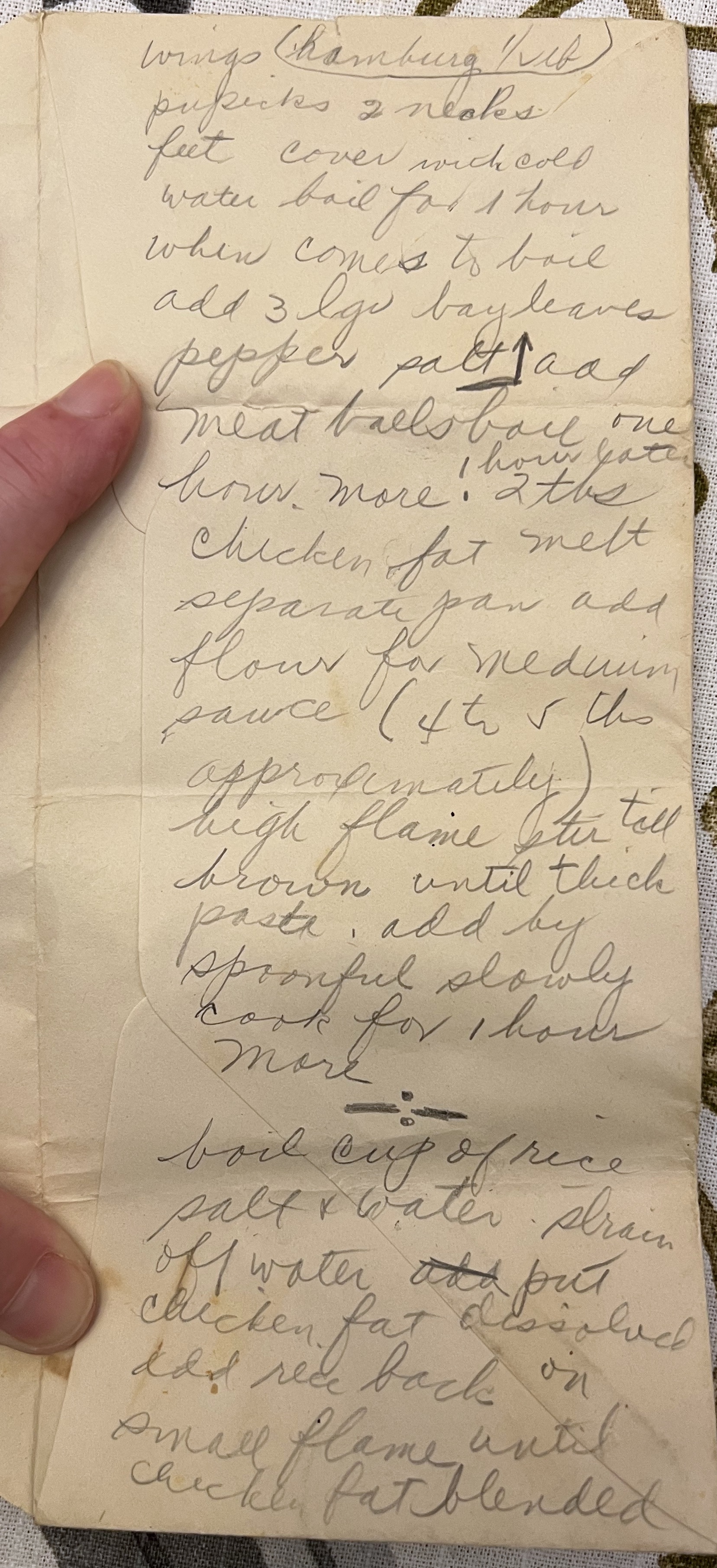 Grandma's Pupiks, Wings and Necks (and Meatballs)